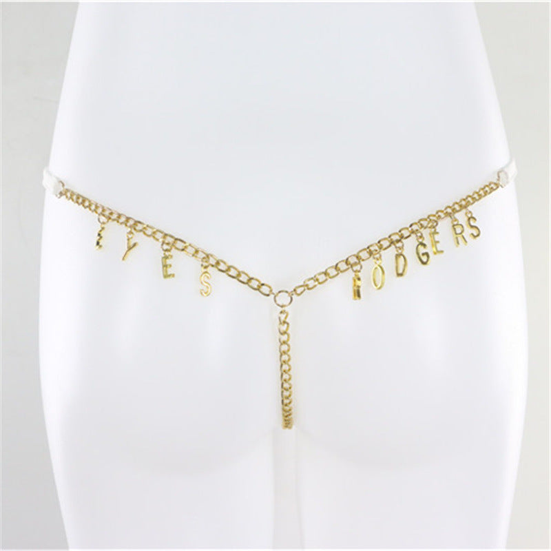 Customized Thong Waist Chain Body Chain Customized Thong Waist Chain Body Chain